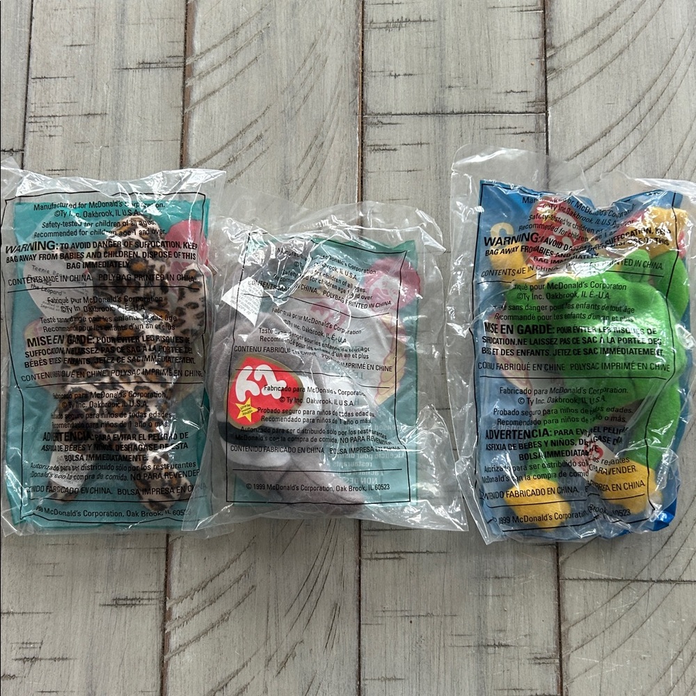 VTG McDonald's Ty Beanie Babies 1999 Set of 12 New in Package, Complete Set - Picture 2 of 5